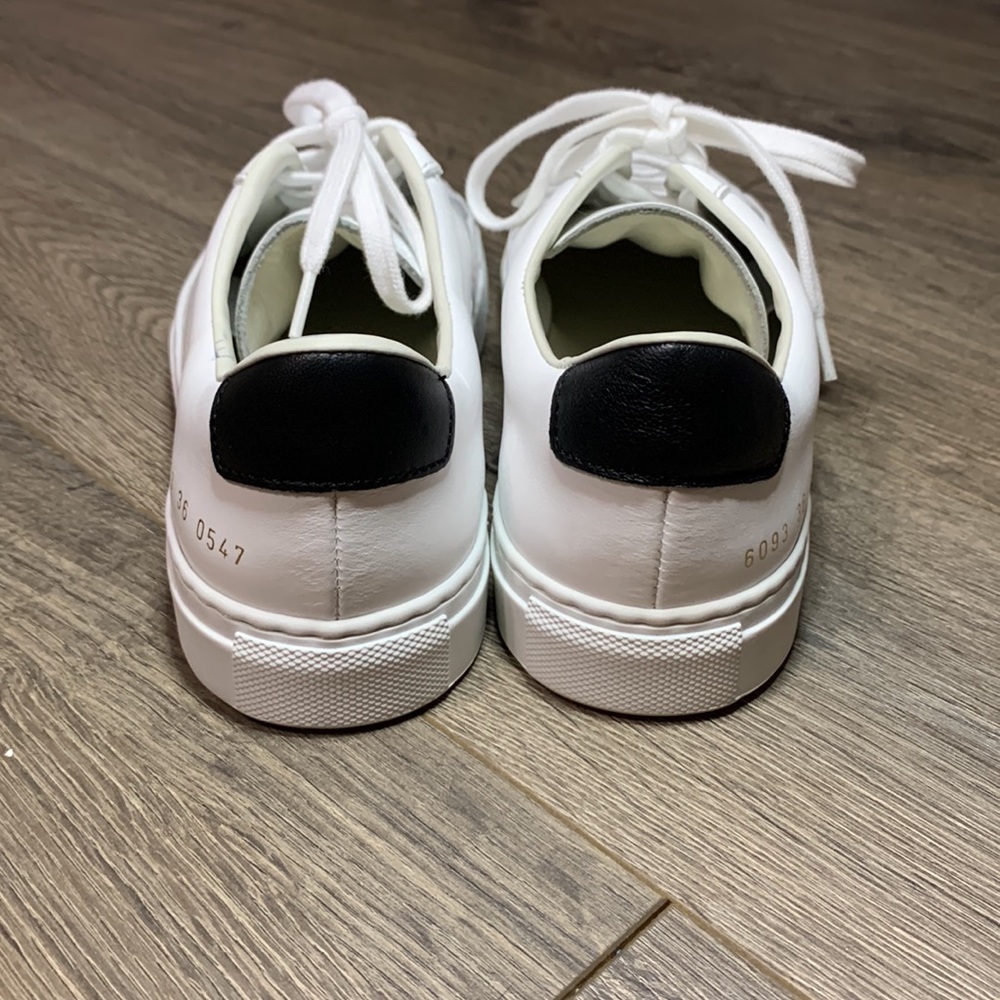 Common Projects White and Black Sneakers - Picture 5 of 10